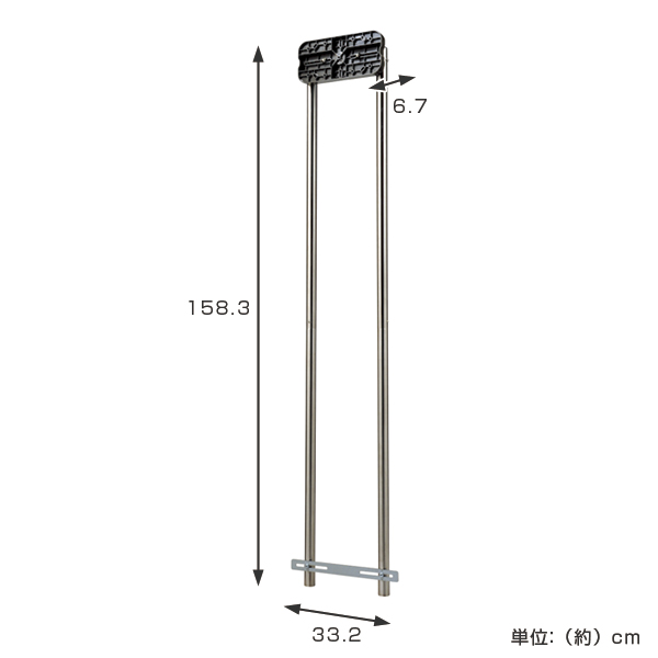 郵便ポスト　スタンドポール　SP-NE2　埋込式 （ ポスト 郵便受け メールボックス 側面 底面 兼用 ） 郵便受け・メールボックス