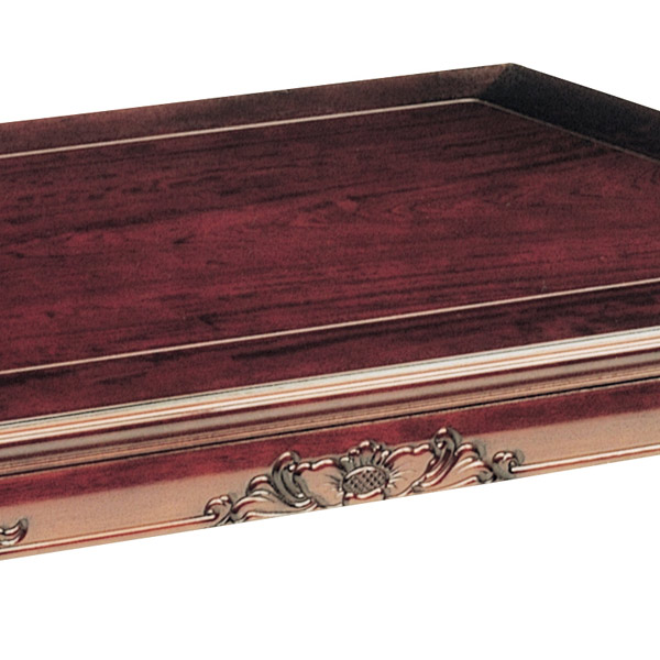 座卓 幅120cm 春香 木製 ローテーブル 完成品 日本製 （ 座卓テーブル 和風座卓 座敷机 和室 畳 座敷 長方形 ブビンガ 突板仕上げ リビングテーブル センターテーブル テーブル 机 古民家 純和風 彫刻入り ）_2