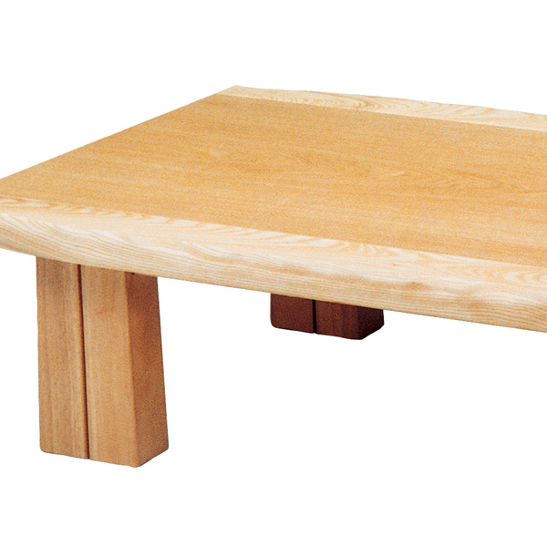 リビングテーブルナラ水玉象嵌135折りたたみ脚・日本製 リビング