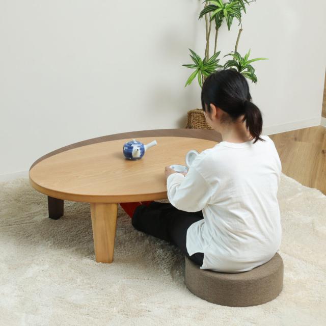 ◉木製丸型座卓◉ 117cm 黒 ◉木製丸型座卓◉ 117cm 黒 座卓 座卓 座卓 テーブル 木製 座卓、ロー