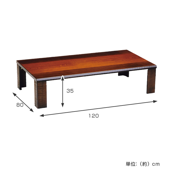 座卓 幅120cm 軽量 匠 木製 日本製 ローテーブル （ 座卓テーブル 和風座卓 座敷机 和室 畳 座敷 折れ脚 折りたたみ ちゃぶ台 テーブル 完成品 折り畳み ケヤキ 突板仕上げ 欅 リビングテーブル センターテーブル 机 古民家 純和風 ）_1