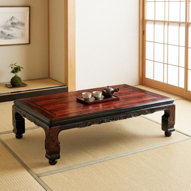 座卓 幅120cm 継脚付き 家具調こたつ 大津 木製 日本製 （ こたつ 