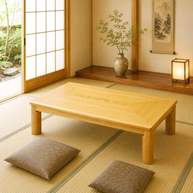 座卓 幅135cm 長方形 継ぎ脚付き サクセス 家具調こたつ 日本製 （ こたつ コタツ 天然木 木製 リビングテーブル ローテーブル 継ぎ足 高さ 35cm 40cm 炬燵 1年中 使える おしゃれ 和風 ちゃぶ台 和室 和 おこた ）_4