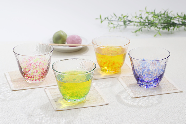 冷茶グラス 165ml 水の彩 陽の彩 クリスタルガラス ファインクリスタル ガラス コップ 日本製 （ 食洗機対応 煎茶グラス 湯呑 ガラス製 冷茶コップ グラス 冷茶器 湯飲み 煎茶 ティーウェア 茶器 おしゃれ 冷茶 ） 湯呑み