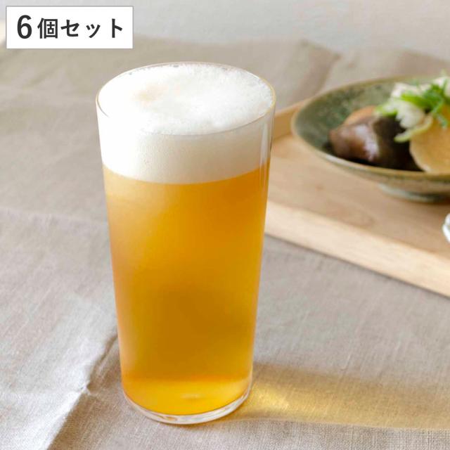 ビアグラス 420ml 薄づくり ガラス 6個セット （ 食洗機対応 ビールグラス ビアタンブラー グラス コップ ガラス製 日本製 ビール お酒 口当たり 耐久性 シンプル 普段使い ギフト プレゼント おしゃれ ）の通販は 5,480円