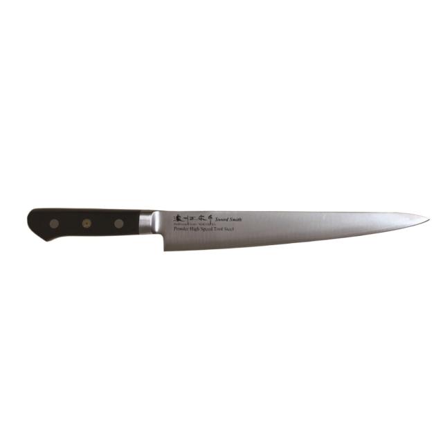 包丁 筋引 刃渡り24cm 濃州正宗作 粉末ハイス鋼割込 日本製 （ 筋引包丁 筋引き包丁 すじ引き包丁 肉切り包丁 洋包丁 日本製 24センチ 粉末ハイス鋼 切れ味抜群 肉 魚 解体 肉切り 筋引き キッチンナイフ キッチンツール ）_8