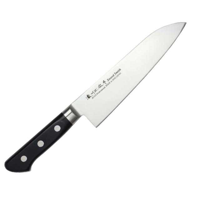 三徳包丁 刃渡り18cm 濃州正宗作 プロフェッショナル10A 日本製 （ 包丁 庖丁 万能包丁 三徳庖丁 文化包丁 日本製 18センチ AUS-10 切れ味抜群 長持ち 調理器具 キッチンナイフ ）の通販は