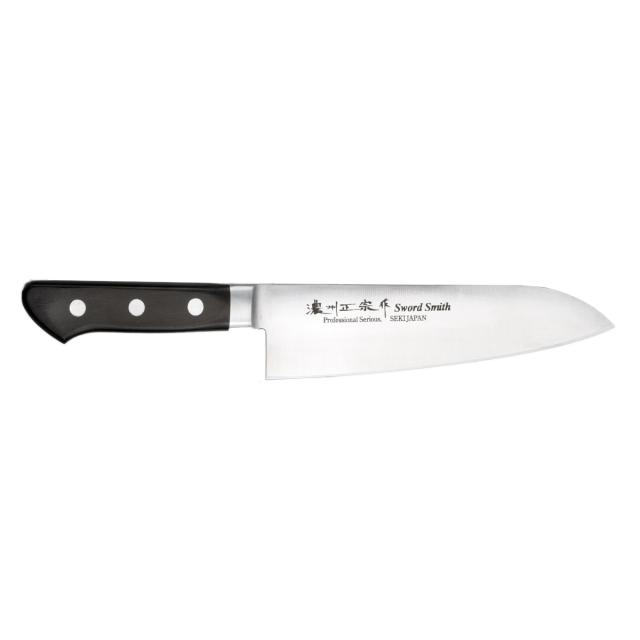 三徳包丁 刃渡り180mm 濃州正宗作 プロフェッショナル8A （ 包丁 万能包丁 料理包丁 分化包丁 日本製 18センチ AUS-8 モリブデン鋼 切れ味抜群 キッチンナイフ キッチンツール 三徳包丁 日本製）_1