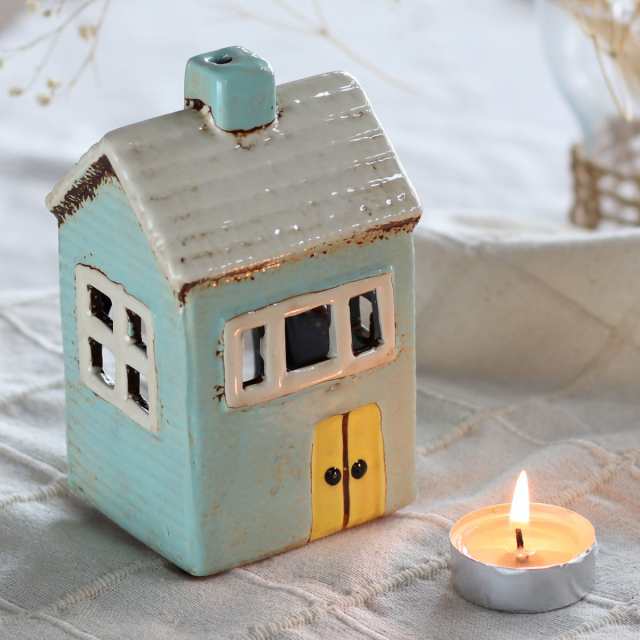 オブジェ Candle house 29218 （ キャンドルホルダー キャンドルスタンド キャンドルハウス 家 お家 ハウス 陶器 キャンドル  ろうそく スの通販はau PAY マーケット - インテリアパレット | au PAY マーケット－通販サイト