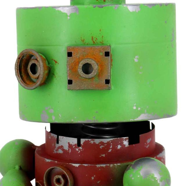 オーナメント ロボット 緑 （ 置物 オブジェ ガーデンオーナメント 庭 インテリア 雑貨 屋外 ガーデン雑貨 園芸 ガーデンインテリア ）_2