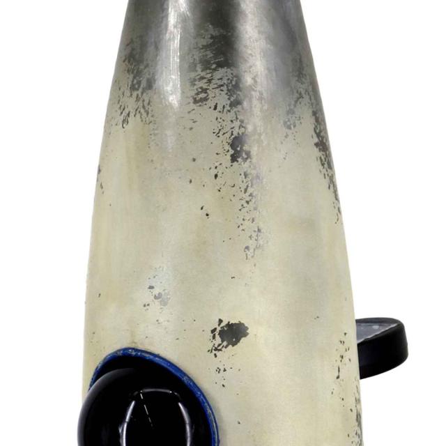 オーナメント ロケット （ 置物 オブジェ ガーデンオーナメント 光る 自動点灯 庭 インテリア 雑貨 屋外 ガーデン雑貨 園芸 ガーデンインテリア ソーラーライト付き 太陽光 ライト ）_2