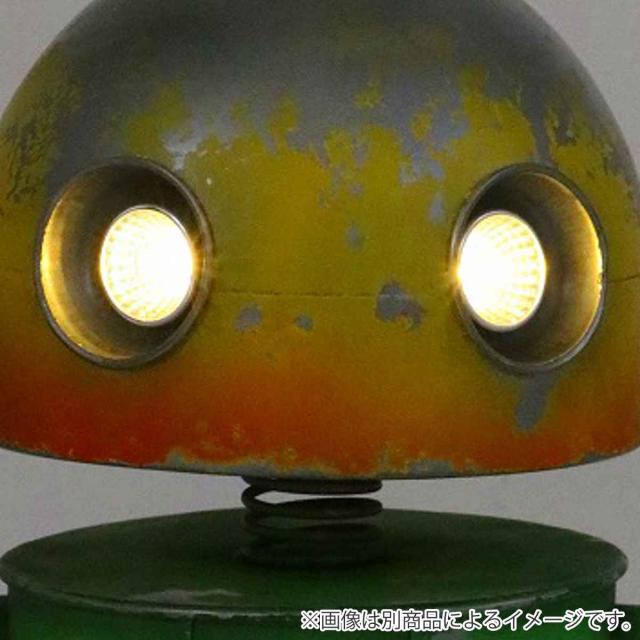 ガーデンオーナメント ロボット ソーラーライト付 イエロー （ 置物