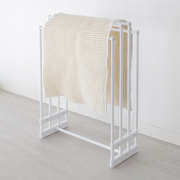 タオルスタンド ランドリースタンド タオルハンガー 洗面所 タオル バスタオル （ タオル掛け タオル干し 物干し 室内 スリム 室内物干し コンパクト 部屋干し タオルホルダー タオルバー ラック ） 物干しスタンド