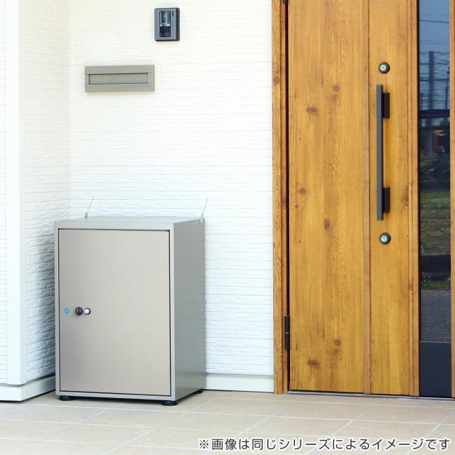 宅配ボックス レシーボ 幅48×奥行35.6×高さ67cm 扉開き切替 グリーンライフ TR-3465 （ 宅配 ボックス 置き配用 玄関 屋外 宅配BOX 一戸建て 据え置き 前開き 右開き 左開き アジャスター付き 印鑑ケース メッセージシール付き ）_6