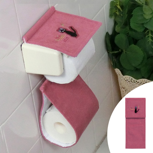 ペーパーホルダーカバー　ひるさがり　魔女の宅急便 （ トイレ トイレ用品 トイレットペーパー トイレグッズ トイレ収納 ホルダーカバー カバー キャラ キャラクター ジジ ネコ 猫 ねこ ）