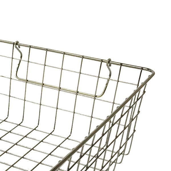 ランドリーバスケット ワイヤーバスケット Cable キャブレ ステンレス製ワイヤーバスケット 中 ランドリーボックス 洗濯かご 脱衣かごの通販はau Pay マーケット リビングート
