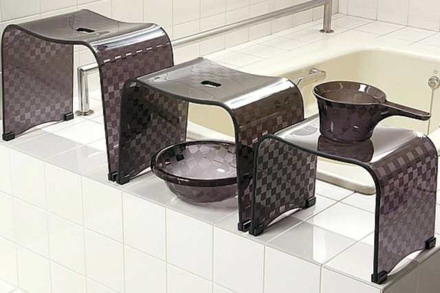 風呂椅子 風呂イス チェッカーN バスチェア Mサイズ 高さ25cm （ 風呂