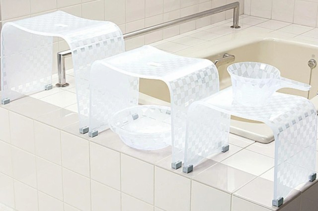風呂椅子 風呂イス チェッカーN バスチェア Mサイズ 高さ25cm （ 風呂