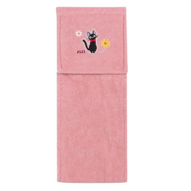トイレットペーパーホルダーカバー 魔女の宅急便 花さんぽ （ トイレットペーパーカバー ファブリック ペーパーホルダー ジジ ホルダーカバー トイレタリー 取り付け簡単 カバー ジブリ トイレ ）