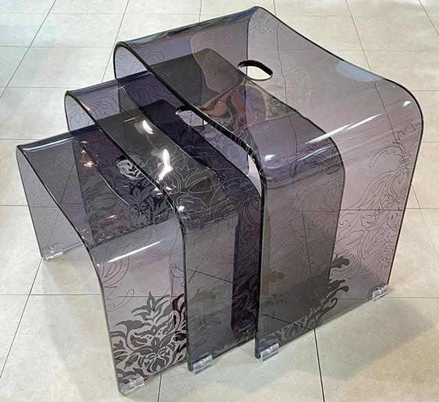 風呂椅子 サミーラ 高さ25cm （ 風呂イス 風呂いす バスチェア お風呂 椅子 イス 風呂 腰かけ バスチェアー 25 花 花柄 滑り止め バス用品 バスグッズ ）の通販は