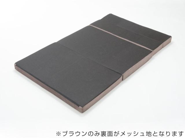 ソファマットレス セミダブル ウレタン 折り畳み 日本製 （ ソファ ソファベッド 折りたたみ フロア ソファー ベッド ベット マットレス 厚さ 約 10cm ふわもこ くすみカラー ブラウン グレー ブルー ）_9