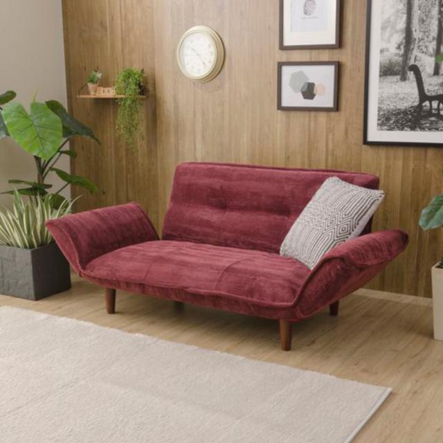 ソファ 2人掛け 幅130cm カウチソファー コーデュロイ （ ソファー