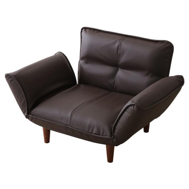 ソファ 1人掛け 88cm カウチソファー ヴィンテージタイプ PVC生地