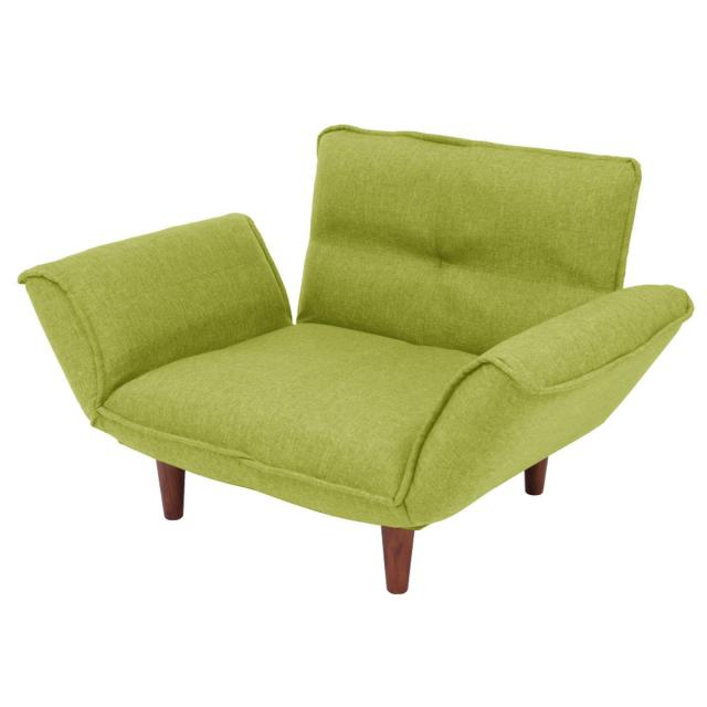 ソファ 1人掛け 幅88cm ダリアン カウチソファ デニム調 （ ソファー コンパクト リクライニング 一人掛け ファブリック ポケットコイル シンプル 北欧風 モダン 日本製 完成品 ）の通販は