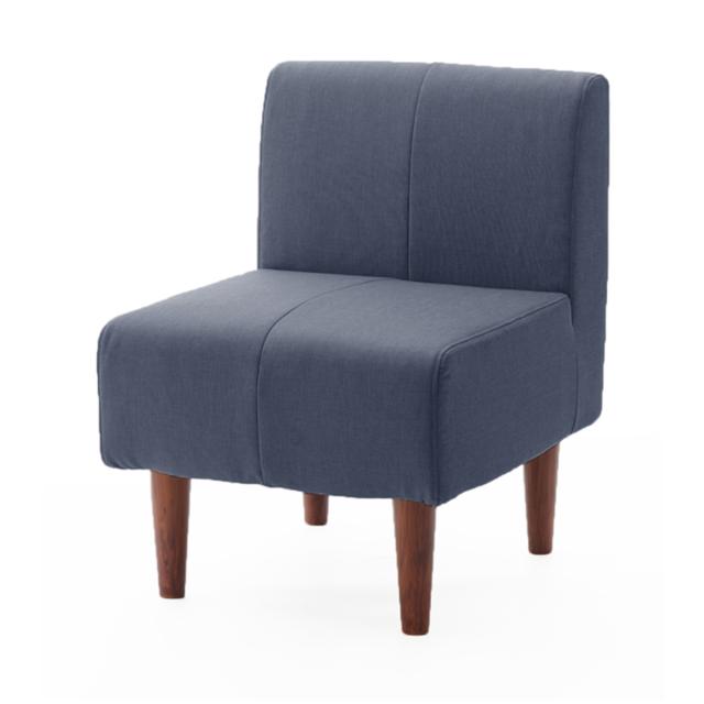 ソファ 1人掛け 幅50cm ダイニングソファー ダリアン デニム調