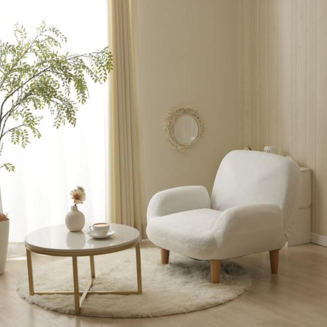 ソファ 1人掛け 幅76cm コンパクト SUICA （ ソファー 脚付き 一人掛け リビングソファ 座面幅広 あぐら リクライニング 14段階 肘掛け 日本製 完成品 ポケットコイル 可愛い ファブリック ふわふわ ローソファ アームソファ ）