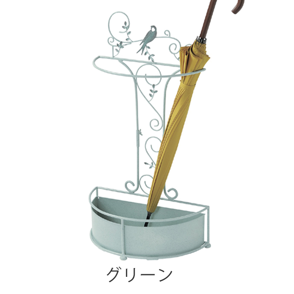傘立て　ナチュラル　リーフ （ かさ立て カサ立て アンブレラスタンド 玄関周り 屋外 屋内 おしゃれセトクラフト ）