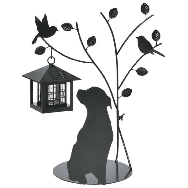 シルエットソーラー　Tree＆Dog　Tree＆Cat （ ガーデンライト ソーラー 屋外 犬 ドッグ DOG 猫 ねこ CAT エクステリア 園芸 セトクラフト 電池交換式 ）_8