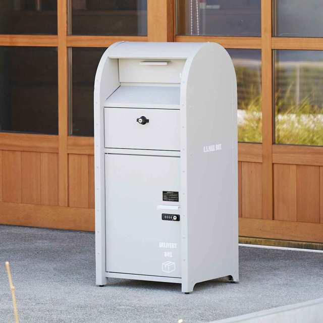 宅配ボックス 宅配BOX付ポスト （ 郵便ポスト 宅配 ボックス 一戸建て用 据え置き 郵便 郵便受け 鍵 スタンドポスト ポスト ポストの通販はau  PAY マーケット リビングート au PAY マーケット－通販サイト