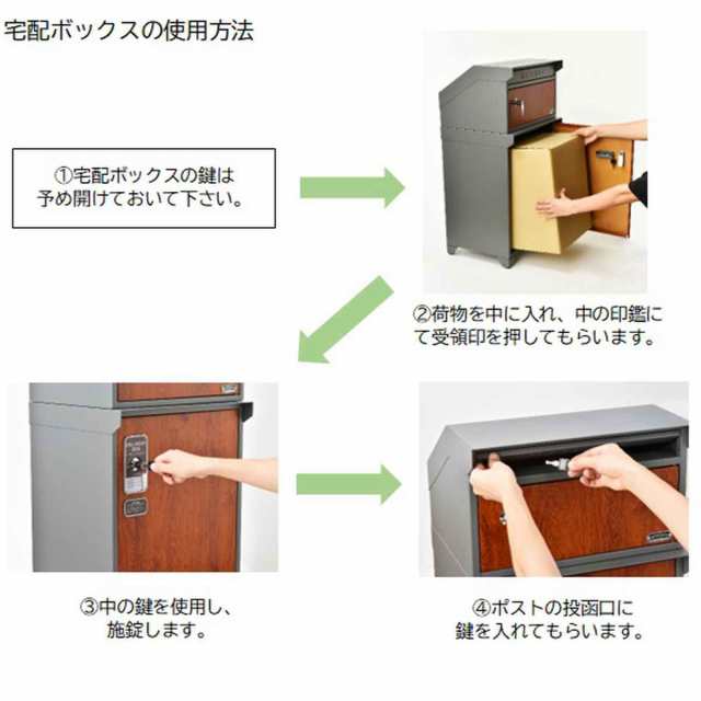 ポスト 宅配BOX付ポスト GALVA （ 郵便ポスト 宅配 ボックス 一戸建て用 据え置き 郵便 郵便受け 鍵 ポスト一体型 スタンドポスト 一体型  2段 大容量 宅配BOX 戸建 屋外 荷物受け メールボックス おしゃれ ）の通販はau PAY マーケット - リビングート | au PAY ...