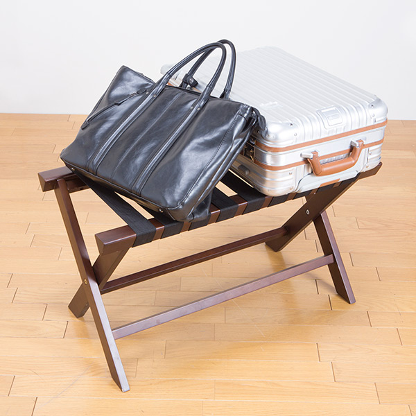バゲージラック 幅80cm 折り畳み 荷物置き 木製 収納 ラック バゲッジスタンド 折りたたみ バッグ カバン 置き場 ホテル 玄関 寝室 カの通販はau Pay マーケット リビングート