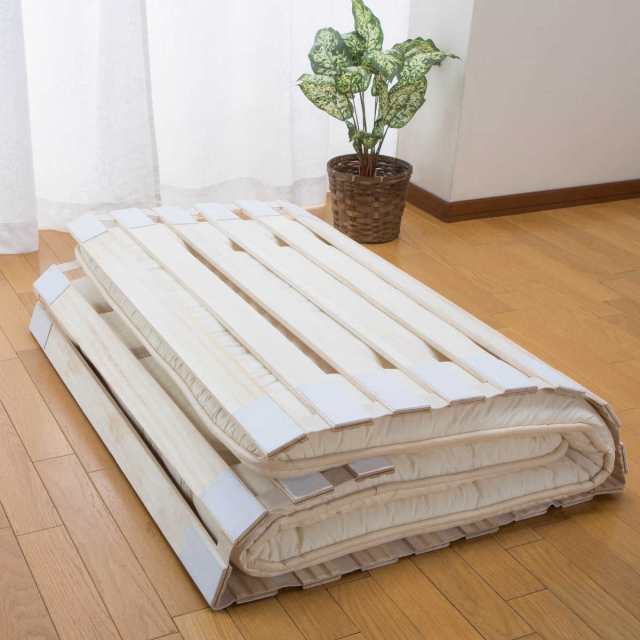 すのこベッド ロール式 100cm×200cm 桐 天然木 完成品 ( スノコ すのこベッド ロール式 100cm×200cm 桐 天然木 完成品 ( スノコ