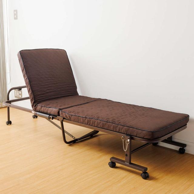 折りたたみベッド 幅65cm 14段階リクライニング コンパクト