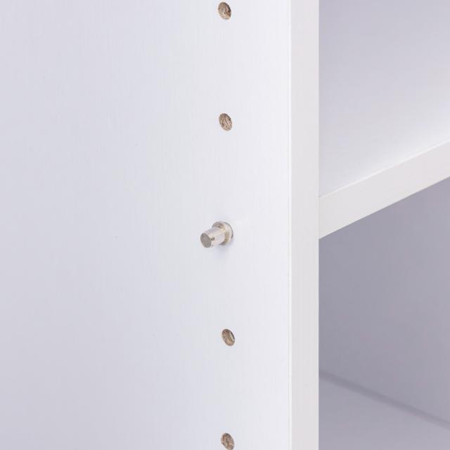 キャビネット 幅60cm ガラス天板 木目調 オープンラック （ アクセサリー 時計 化粧品 コレクションケース 収納棚 コスメ 香水 ディスプレイ リビング収納 おしゃれ ）_17