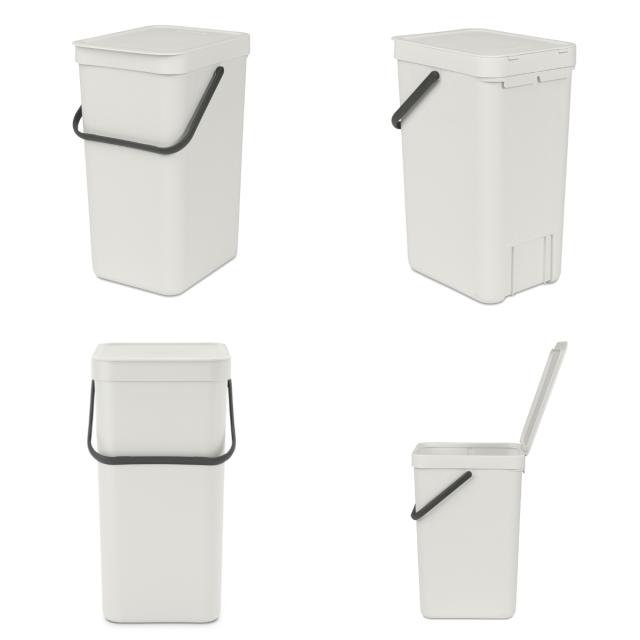 brabantia ゴミ箱 16L ソート＆ゴー ウェイストビン ふた付き