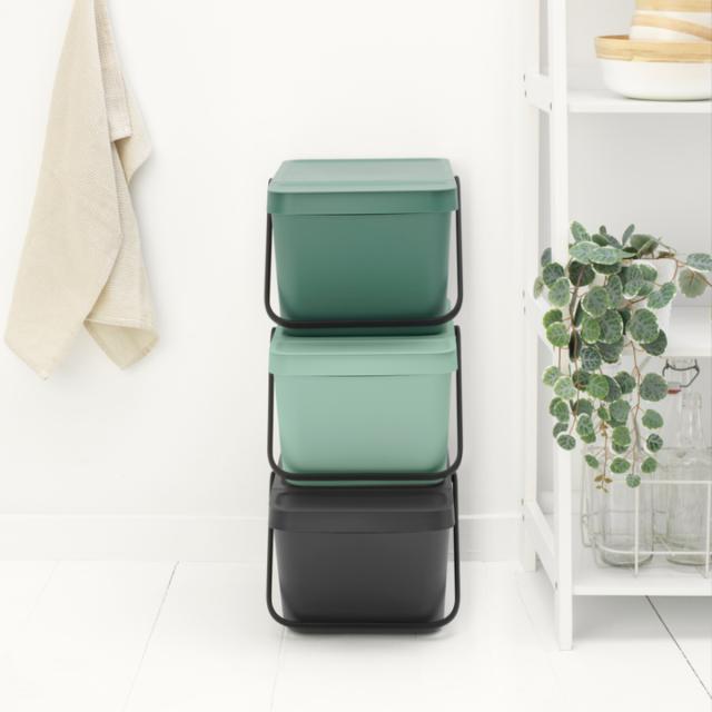 brabantia ゴミ箱 20L Sort＆Go リサイクルビン （ ごみ箱 ブラバンシア 20リットル スタッキング ハンドル付き ふた付き 収納 収納ケース ゴミ箱 おしゃれ ゴミ箱 20リットル）_14