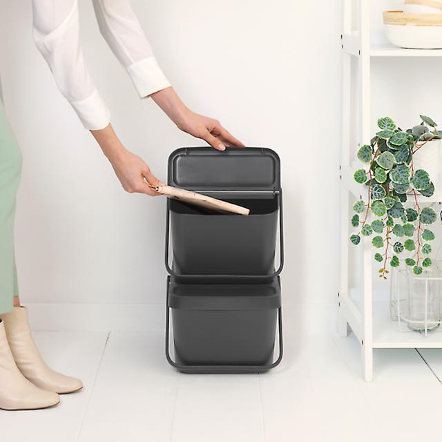 brabantia ゴミ箱 20L Sort＆Go リサイクルビン （ ごみ箱 ブラバンシア 20リットル スタッキング ハンドル付き ふた付き 収納 収納ケース ゴミ箱 おしゃれ ゴミ箱 20リットル）_17