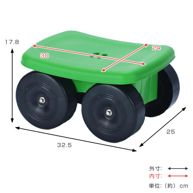 ガーデニング用品 腰掛け 台車 フィールドカート クローバー ガーデニング 作業椅子 園芸用品 園芸 農作業 ガーデン 草むしり 草取り の通販はau Pay マーケット お弁当グッズのカラフルbox