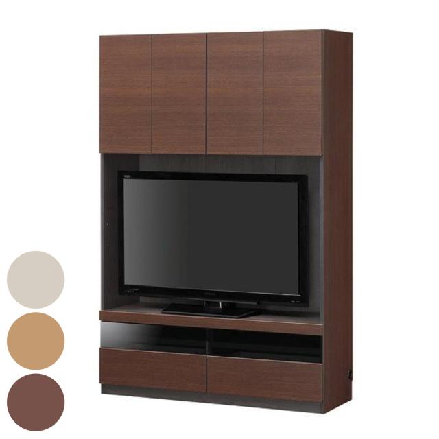 テレビ台ユニット 幅120cm 壁面収納 日本製 ポルターレ （ 壁面キャビネット 棚 ラック テレビ台 収納 リビング収納 キャビネット 壁面テレビボード AV収納 AVラック 両開き扉 耐震ラッチ 壁面家具 壁面収納ユニット ）