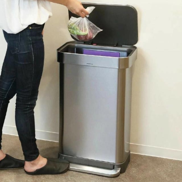 正規品 ゴミ箱 シンプルヒューマン ペダル式 ふた付き simplehuman 45L