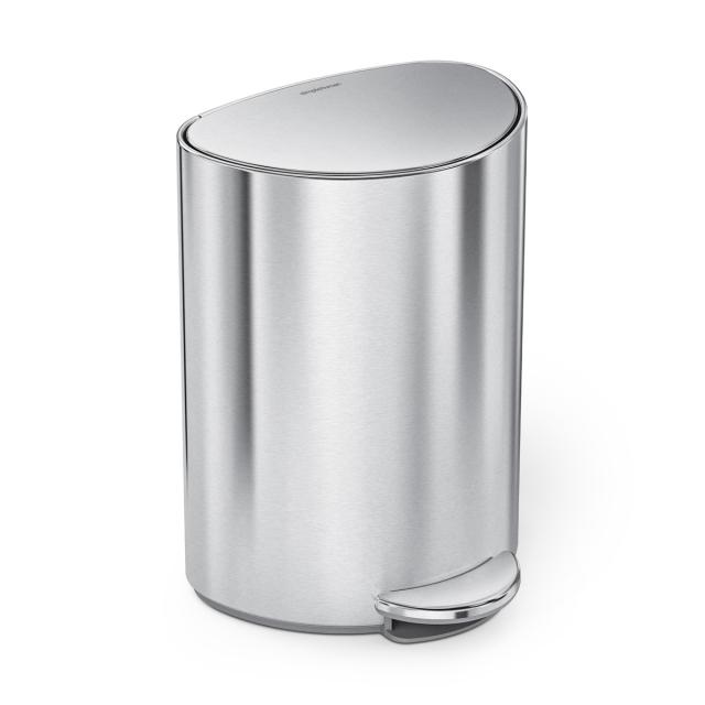 ゴミ箱 6L simplehuman 正規品 セミラウンドステップカン ペダル