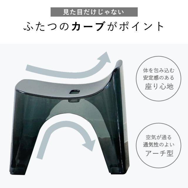 風呂椅子 20cm 湯桶 手桶 3点セット ヒューバス クリアタイプ バススツール×ウォッシュボール×ハンディーボール 日本製 （ 風呂いす 洗面器 風呂おけ HUBATH バスチェア バスチェアー お風呂椅子 お風呂イス ）_5