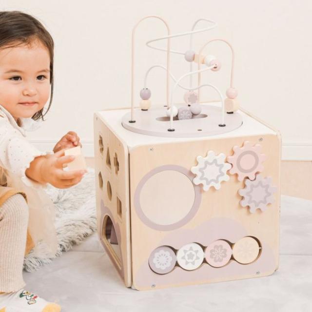 知育玩具 プレイトイボックス 1歳 木製 北欧 （ おもちゃ 木のおもちゃ 木製おもちゃ 知育 玩具 ベビー 赤ちゃん 子ども ギフト プレゼント プレイボックス ビーズコースター 積み木 パズル 指遊び パステル かわいい ）の通販は 9,346円