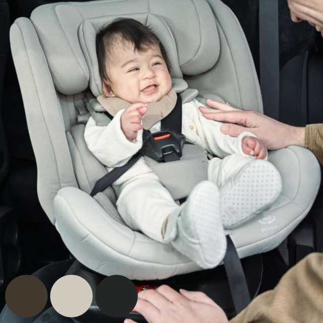 チャイルドシート ISOFIX 回転式 身長 40cm〜150cm 対応 リクライニング付き （ 新安全基準R129適合 新生児 360度回転 0歳〜11歳 長く使