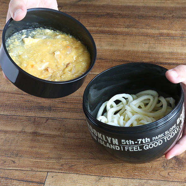 お弁当箱 2段 840ml 丼 カフェ丼 ランチボックス ブルックリン 弁当箱 どんぶり型 ランチジャー レンジ対応 食洗機対応 大容量 男子 の通販はau Pay マーケット お弁当グッズのカラフルbox