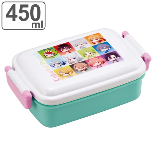 弁当箱 1段 450ml 抗菌ふわっとタイトランチ カラフルピーチ （ から